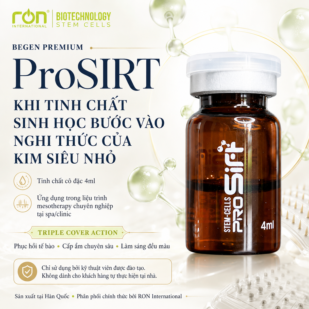 PROSIRT/ Tế Bào Gốc Điều Trị Sắc Tố, Trẻ Hóa, Trắng Da, Căng Bóng 4ml/lọ